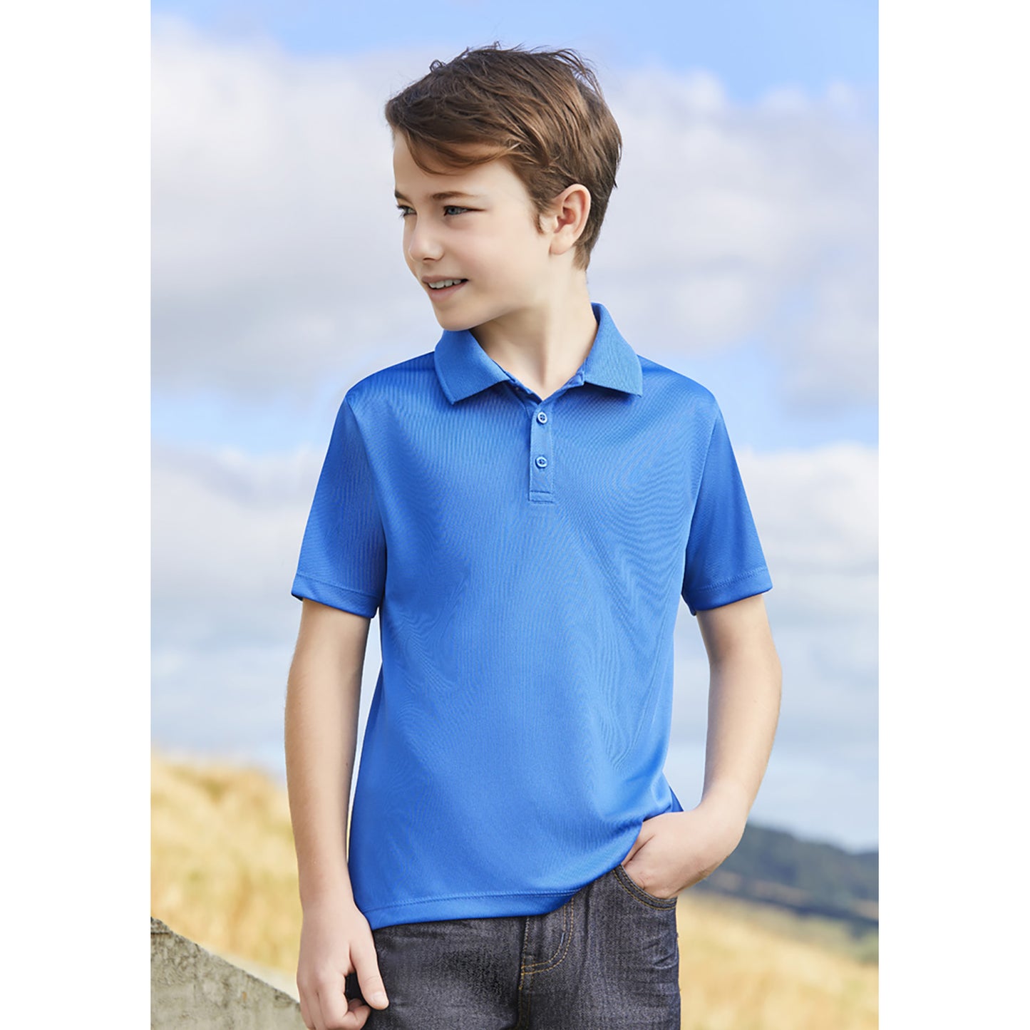 Kids UPF 50+ Action Polo