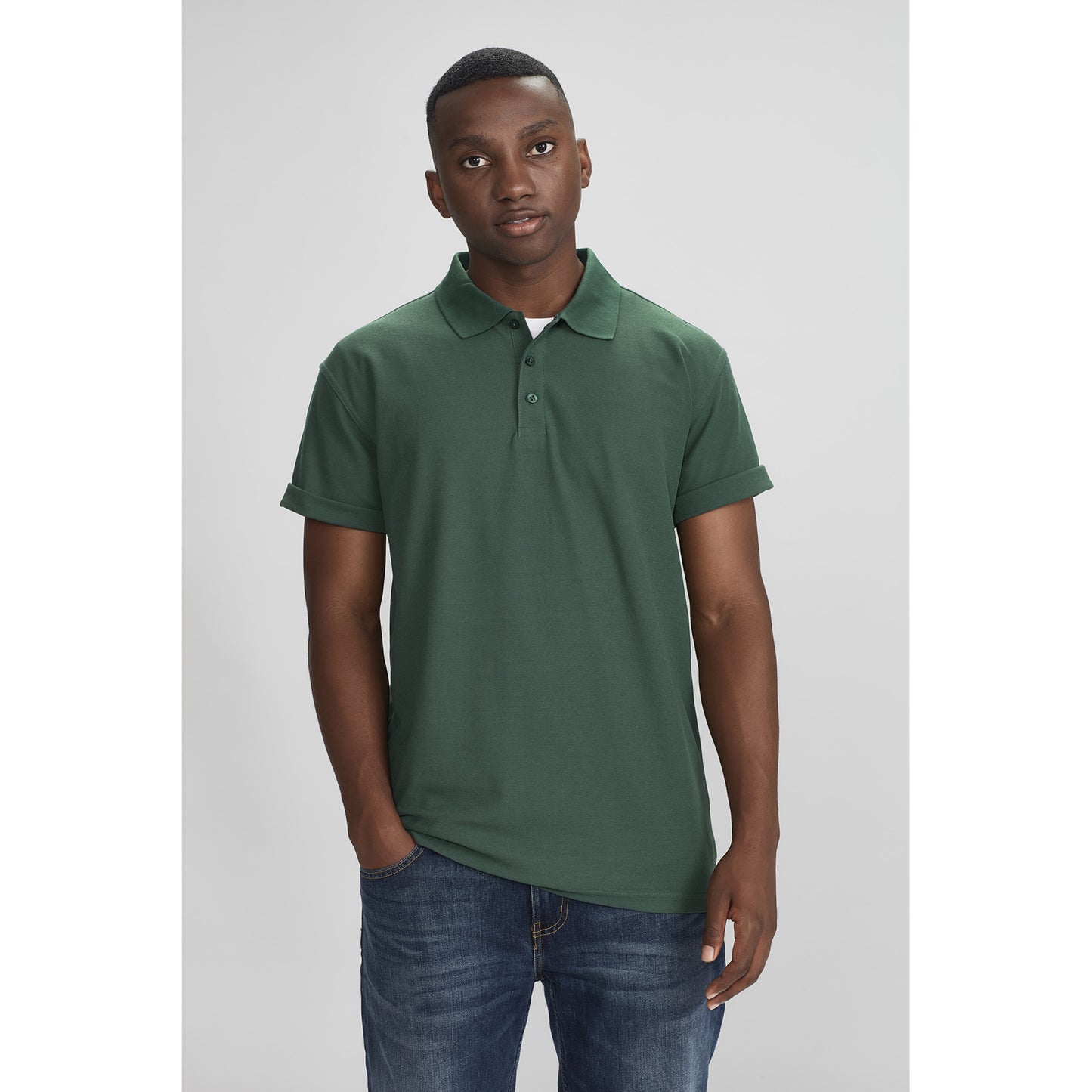 Mens Crew Short Sleeve Polo