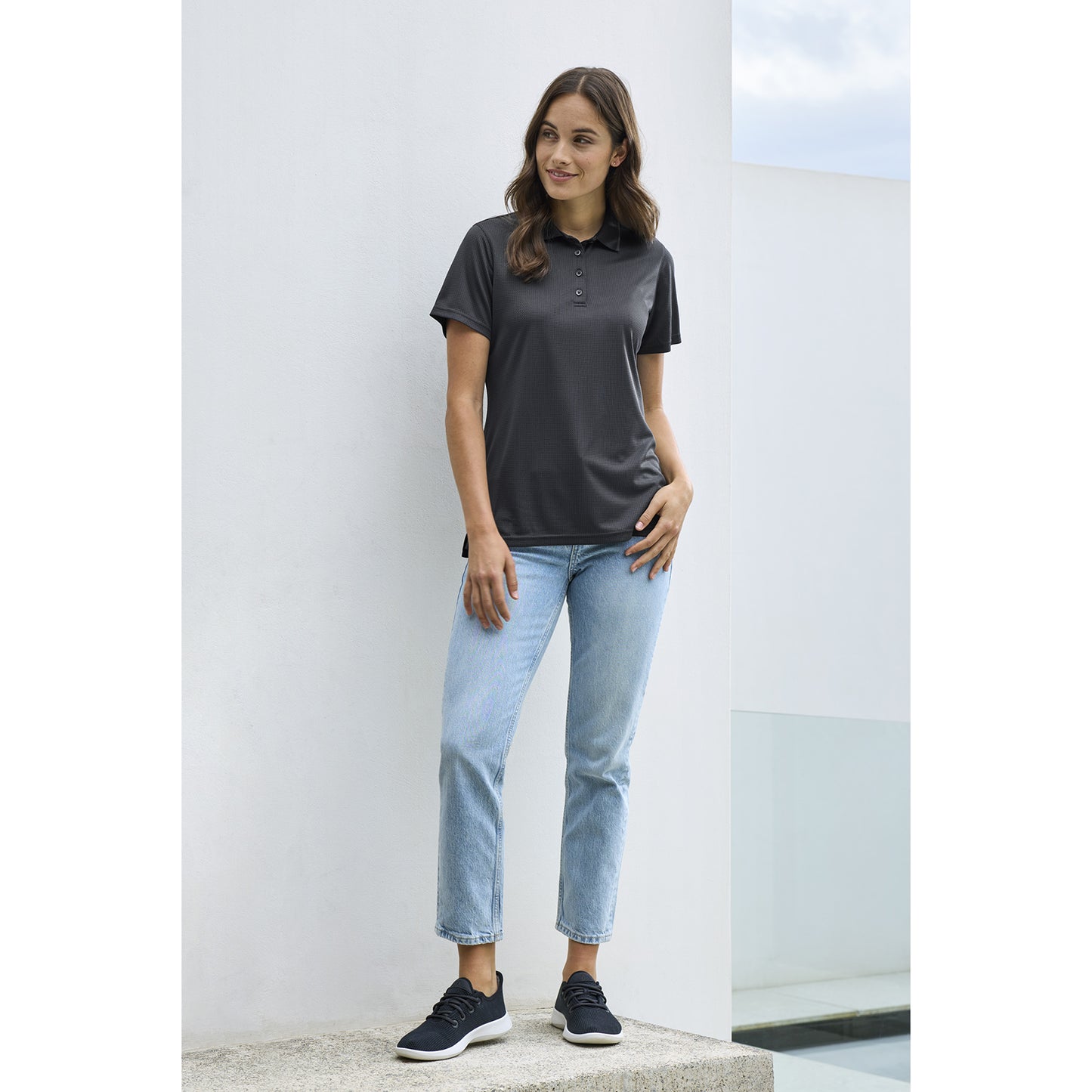 Womens Echo Short Sleeve Polo