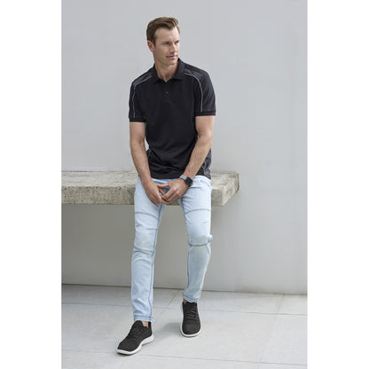 Unisex Grid Short Sleeve Polo UPF 50+