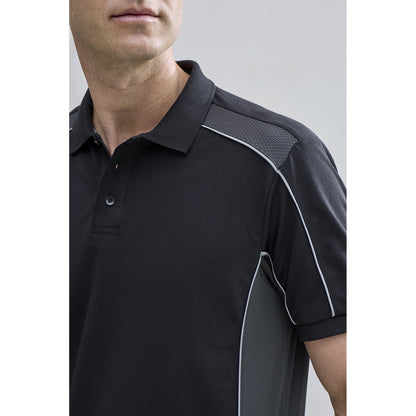 Unisex Grid Short Sleeve Polo UPF 50+