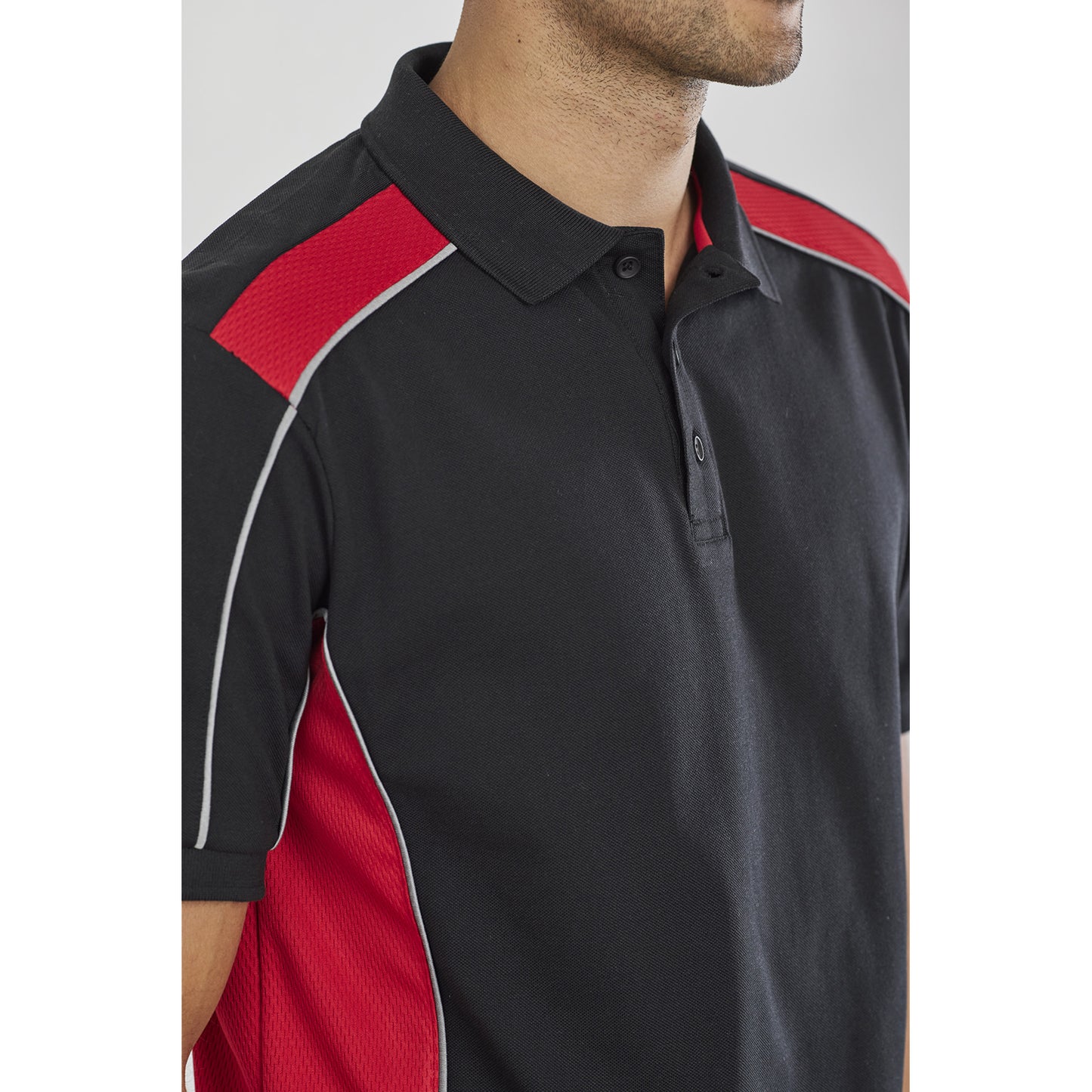 Unisex Grid Short Sleeve Polo UPF 50+