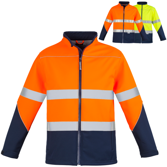 Unisex High Visibility Soft Shell Jacket – Waterproof & Breathable Hi-Vis Workwear
