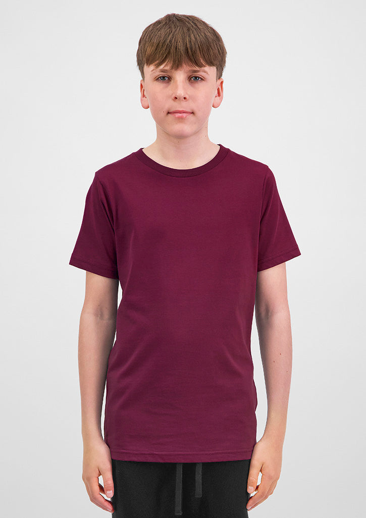 Goodmates Youth Basis Short Sleeve Tee in Plum