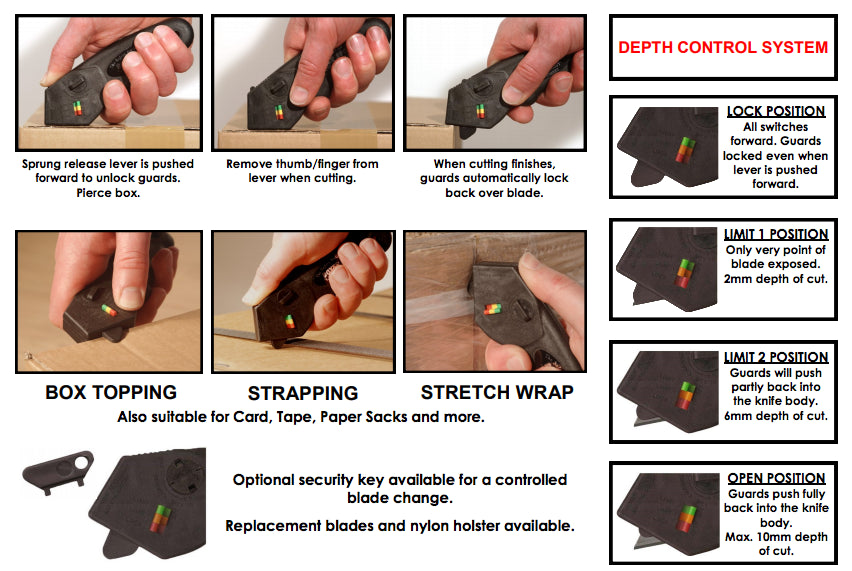 Boxer 800 Open Blade with Retractable Guards