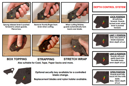 Boxer 800 Open Blade with Retractable Guards