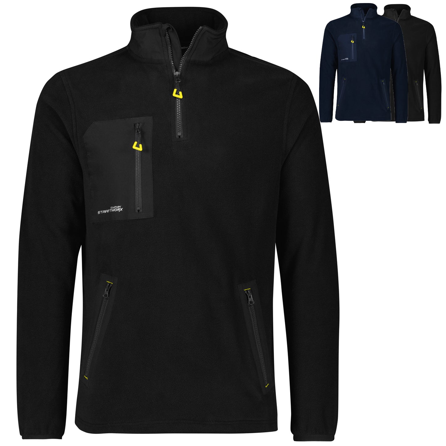 Unisex Streetworx Lightweight 1/4 Zip Polar Fleece UPF 50+