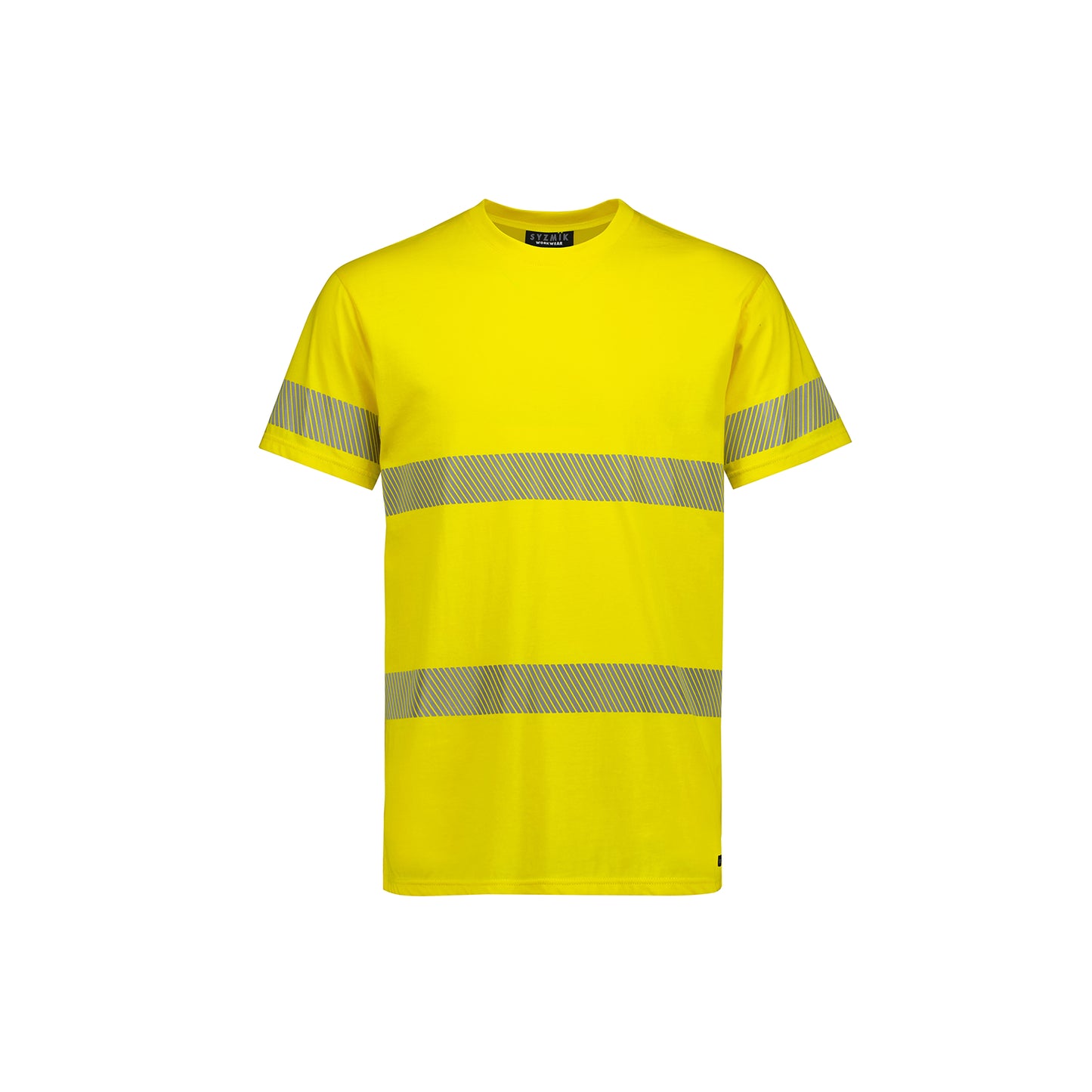 Mens Hi Vis Segmented Tape Cotton Tee Shirt UPF 50+