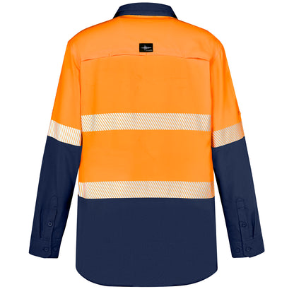 Men's Rugged Cooling High Visibility Segmented Tape Long Sleeve Shirt ZW229