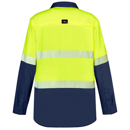 Men's Rugged Cooling High Visibility Segmented Tape Long Sleeve Shirt ZW229