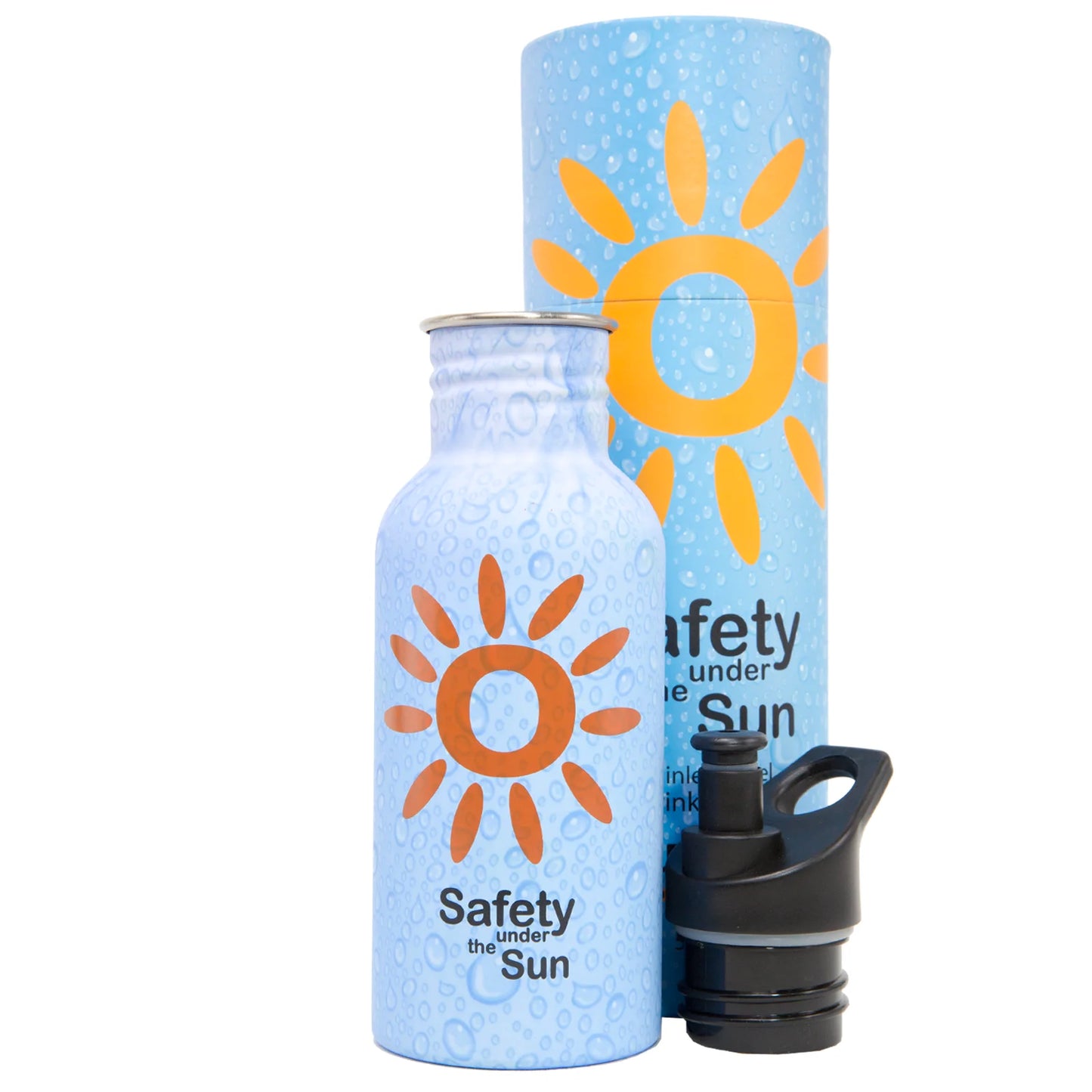 500ml Blue Stainless Steel Drink Bottle UVeto Australia