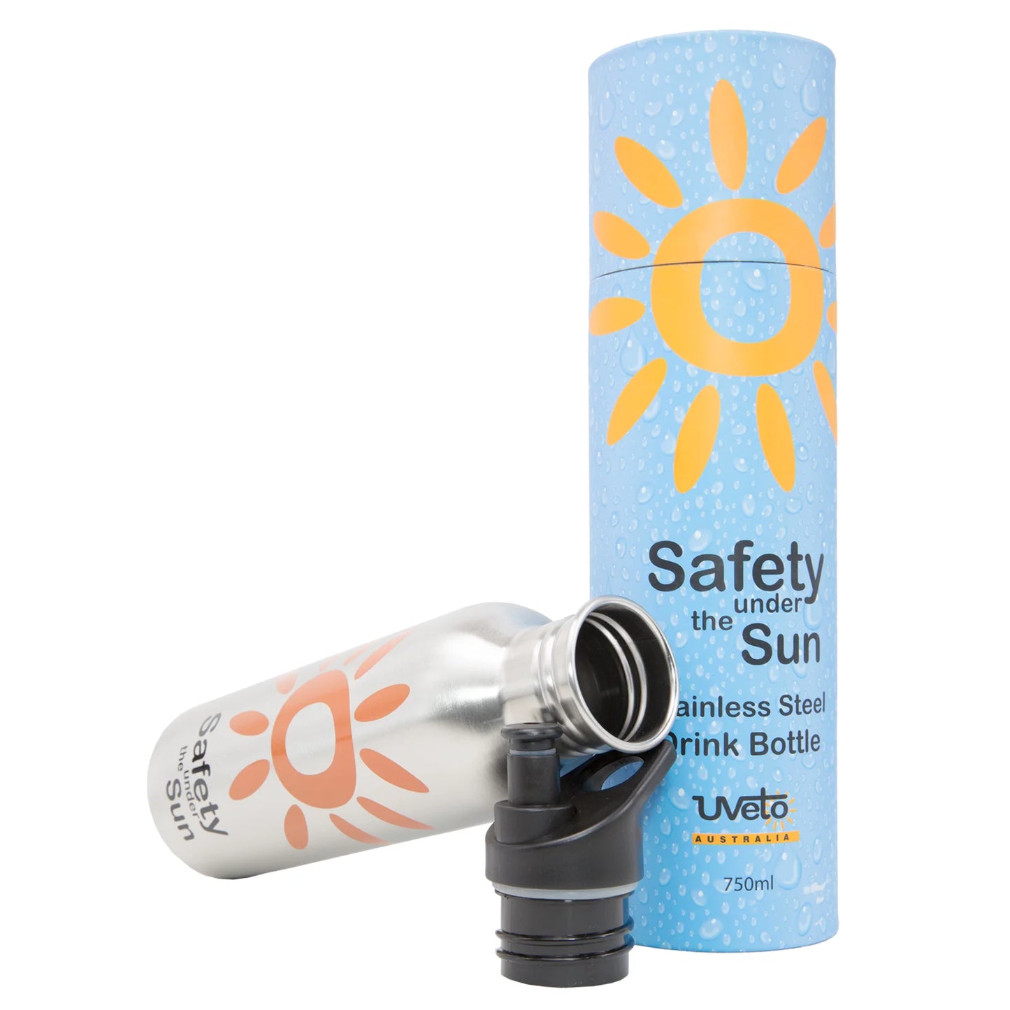 750ml Stainless Steel Drink Bottle UVeto Australia