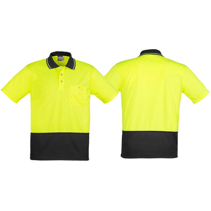 Unisex High Visibility Basic Budget Spliced Short Sleeve Polo ZH231