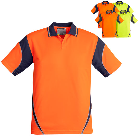 Men's High Visibility Aztec Food Industry Safe Short Sleeve Polo ZH248