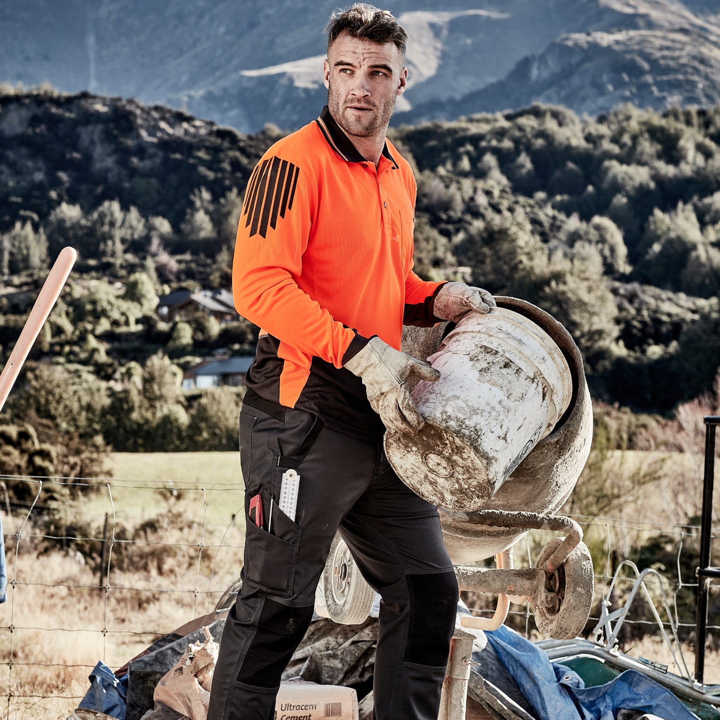 Men's Highly Breathable Flux Long Sleeve Polo ZH310