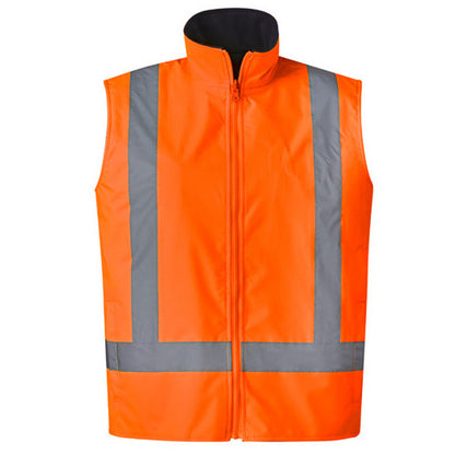 Men’s Hi-Vis 4-in-1 Waterproof Jacket with Reversible Fleece Vest – 3,000mm Rated