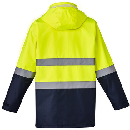 Men’s Hi-Vis 4-in-1 Waterproof Jacket with Reversible Fleece Vest – 3,000mm Rated