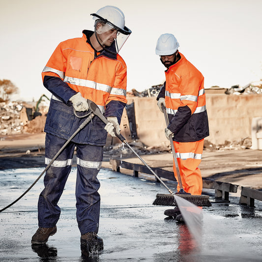Men's High Visibility Storm Jacket – Waterproof & Quilted Hi-Vis Outerwear