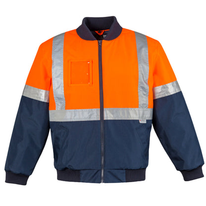 Men's High Visibility Quilted Flying Jacket – Waterproof & Insulated Hi-Vis Workwear