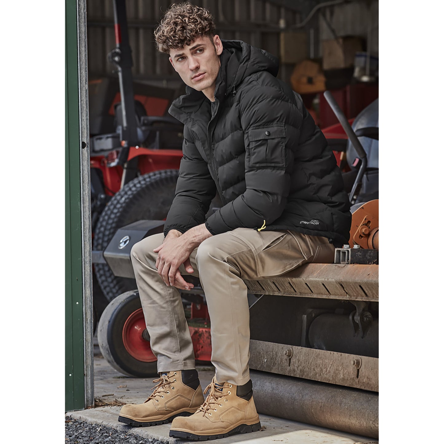 Men’s Essential Stretch Cargo Pant Slim Fit 98% Cotton 280gsm