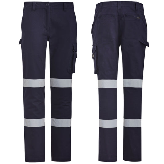 Women’s Bio Motion Cotton Drill Hi-Vis Work Pant