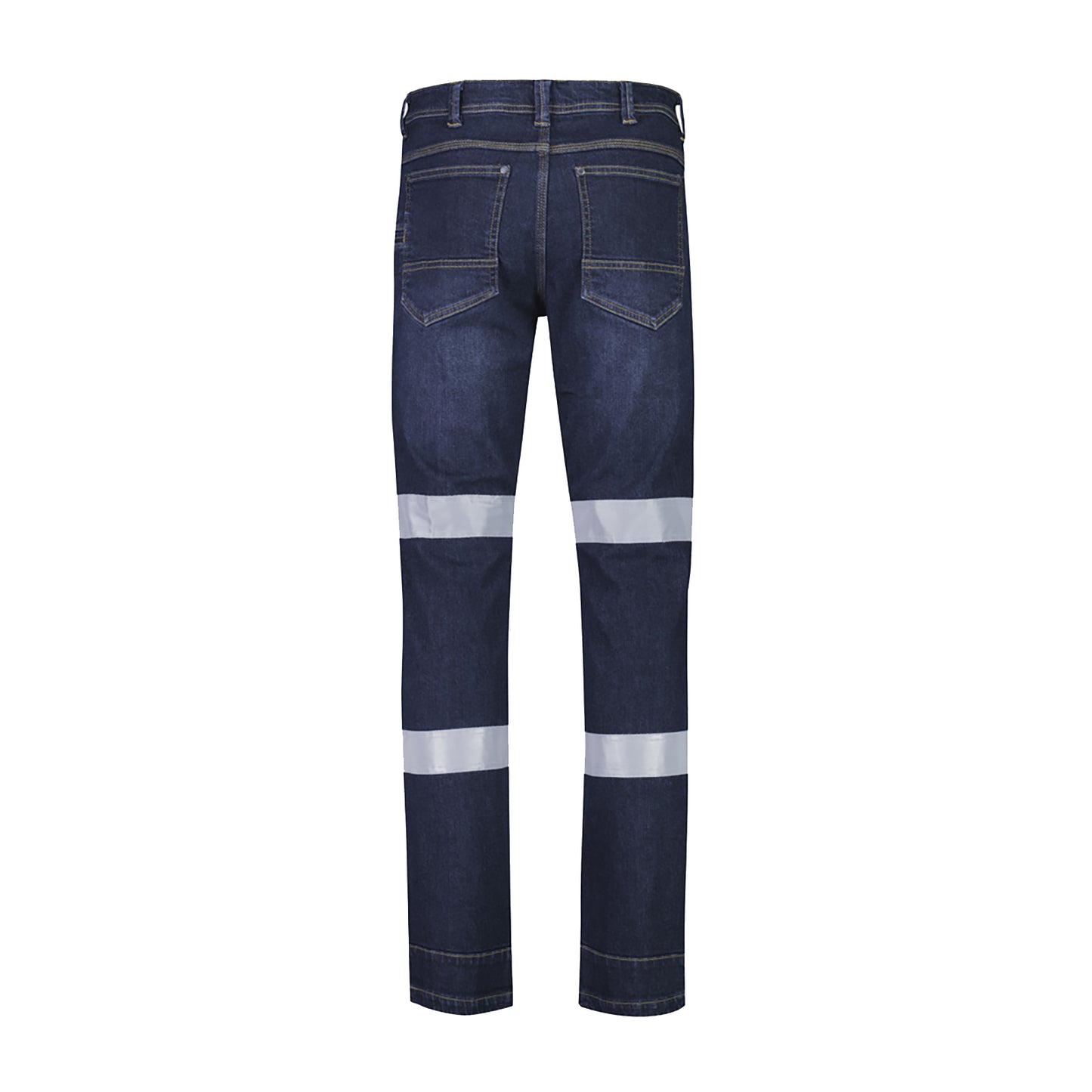 Bio Motion Stretch Denim Work Jeans Straight Leg Fit with Reflective Tape