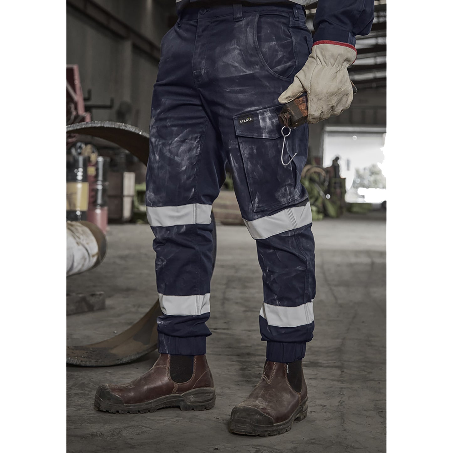 Mens Essential Stretch Taped Cargo Pant – Cuffed Slim Fit