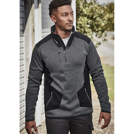 Unisex Streetworx Reinforced 1/4 Zip Fleece Pullover – UPF 50+ Work Jumper