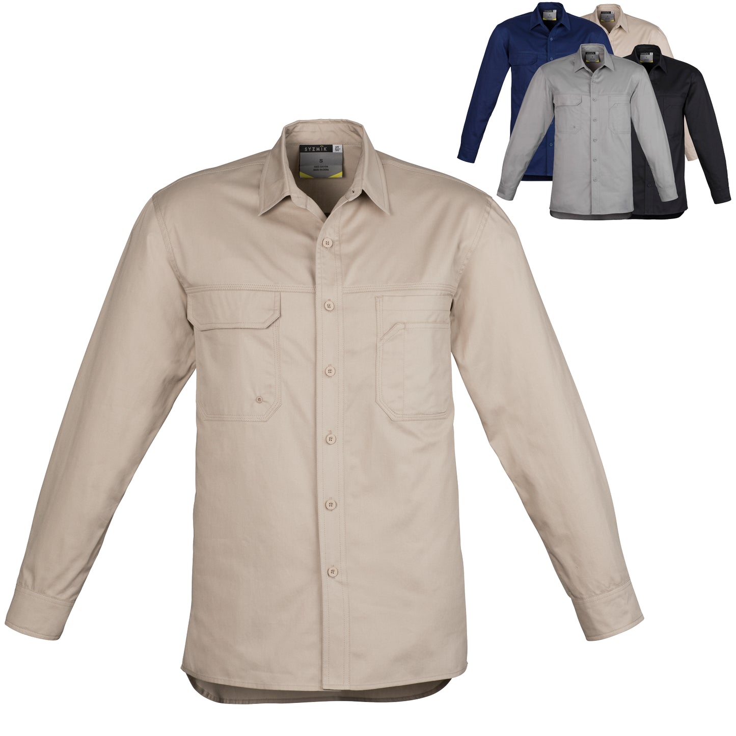 Mens Lightweight Tradie Long Sleeve Shirt ZW121