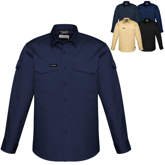 Mens Rugged Cooling Long Sleeve Shirt ZW400