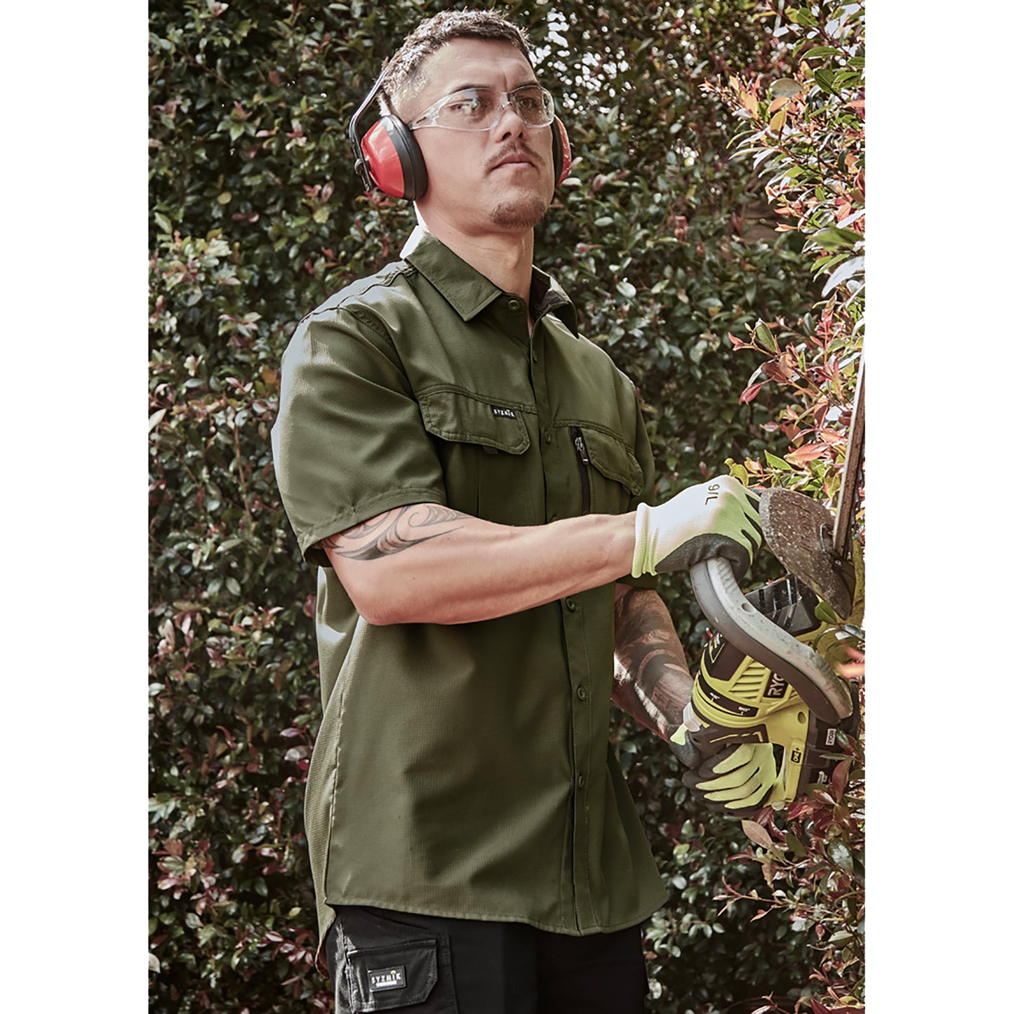 Mens Outdoor Short Sleeve Shirt UPF 30 to 50+