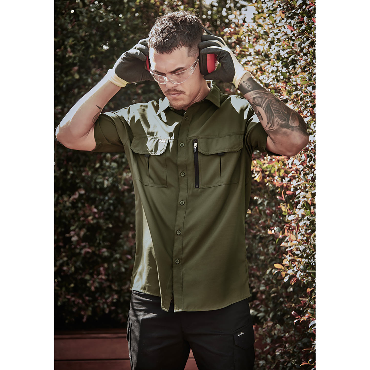 Mens Outdoor Short Sleeve Shirt UPF 30 to 50+