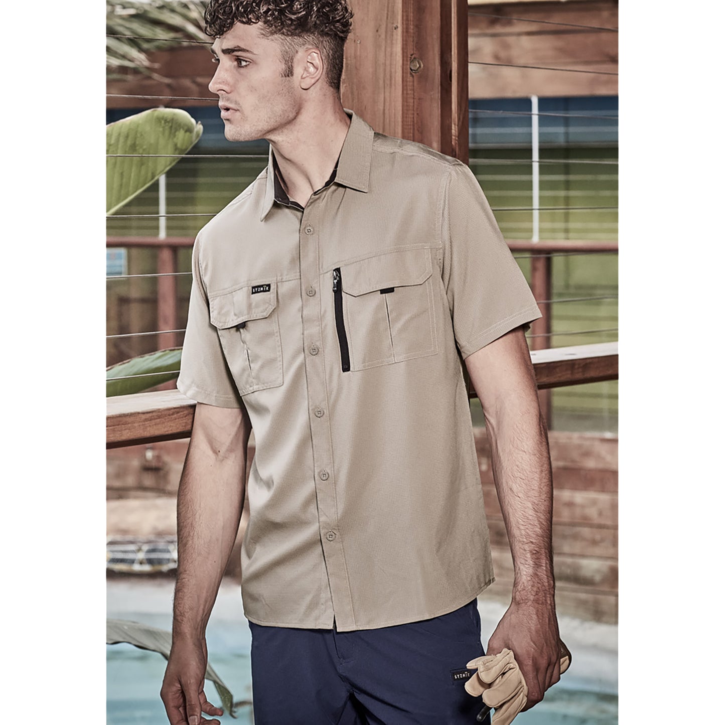 Mens Outdoor Short Sleeve Shirt UPF 30 to 50+