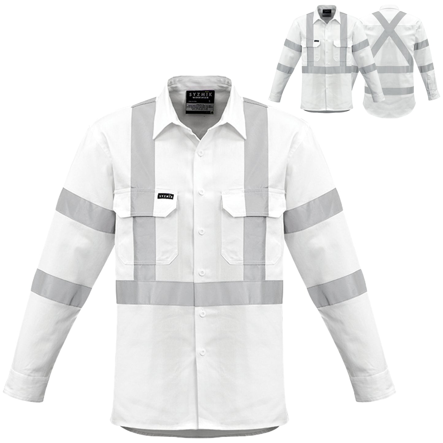 Men's Bio Motion "X" Back Long Sleeve Shirt ZW621