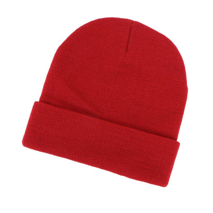 AH720 Acrylic Beanie Roll Back Winter Beanie in Gray 1