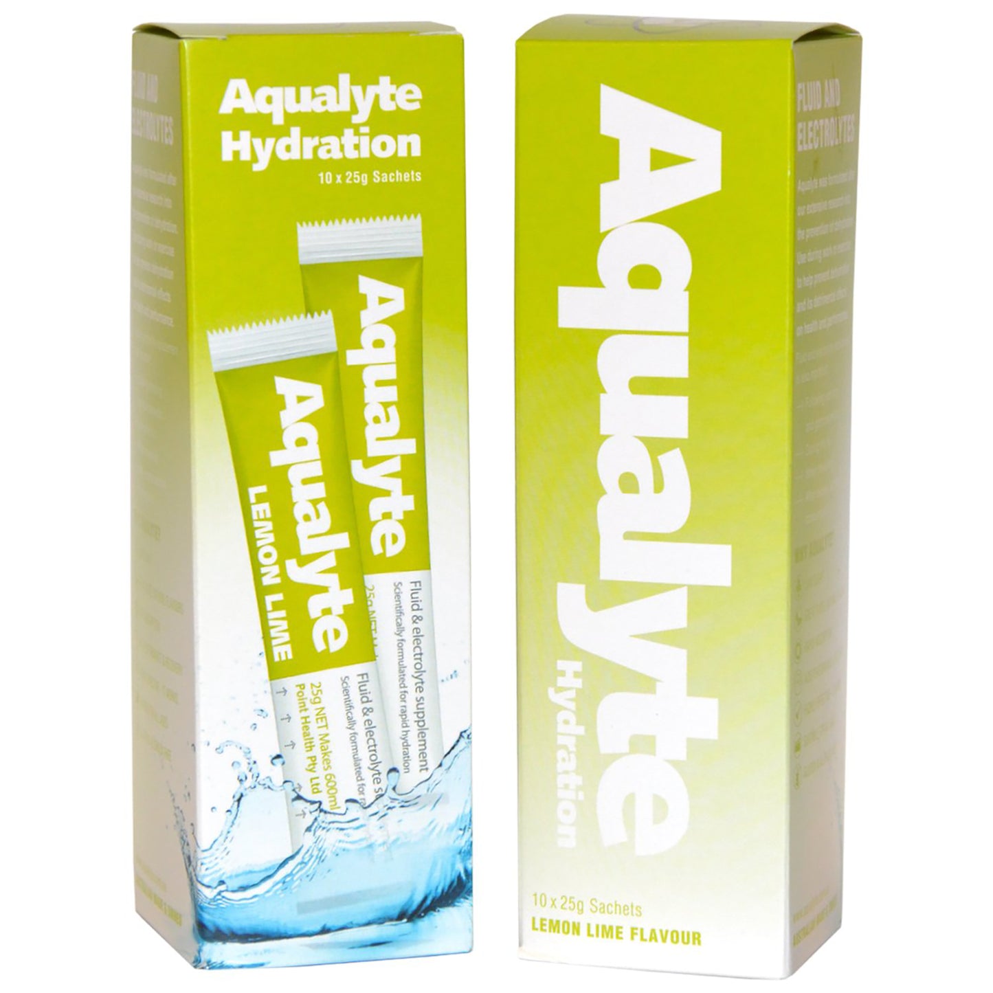 Aqualyte Lemon Lime Flavour Electrolyte Sachets - 25g (Box of 10)