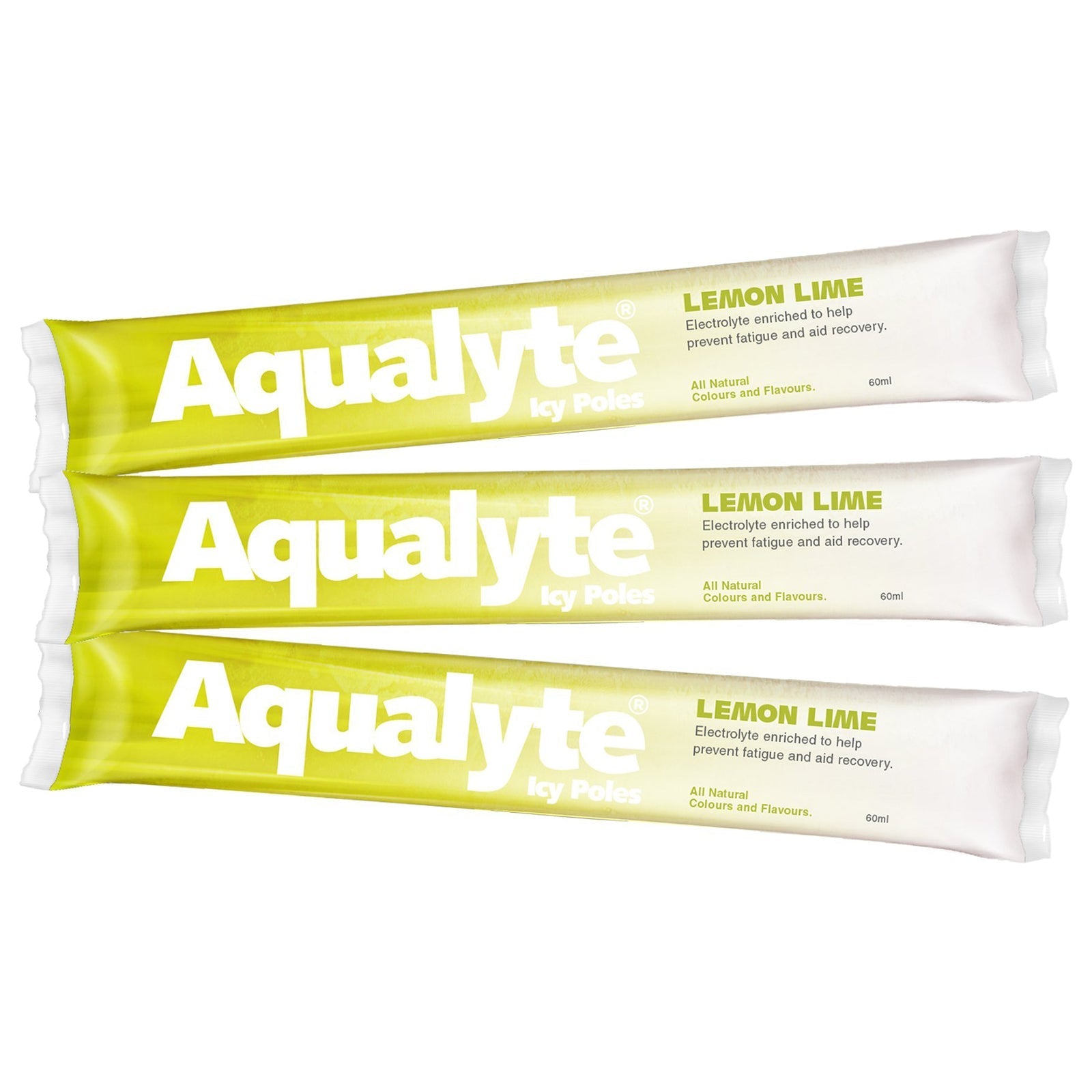 Aqualyte Lemon Lime Flavour Electrolyte Icy Pole - Box of 50 - SunSafe Australia