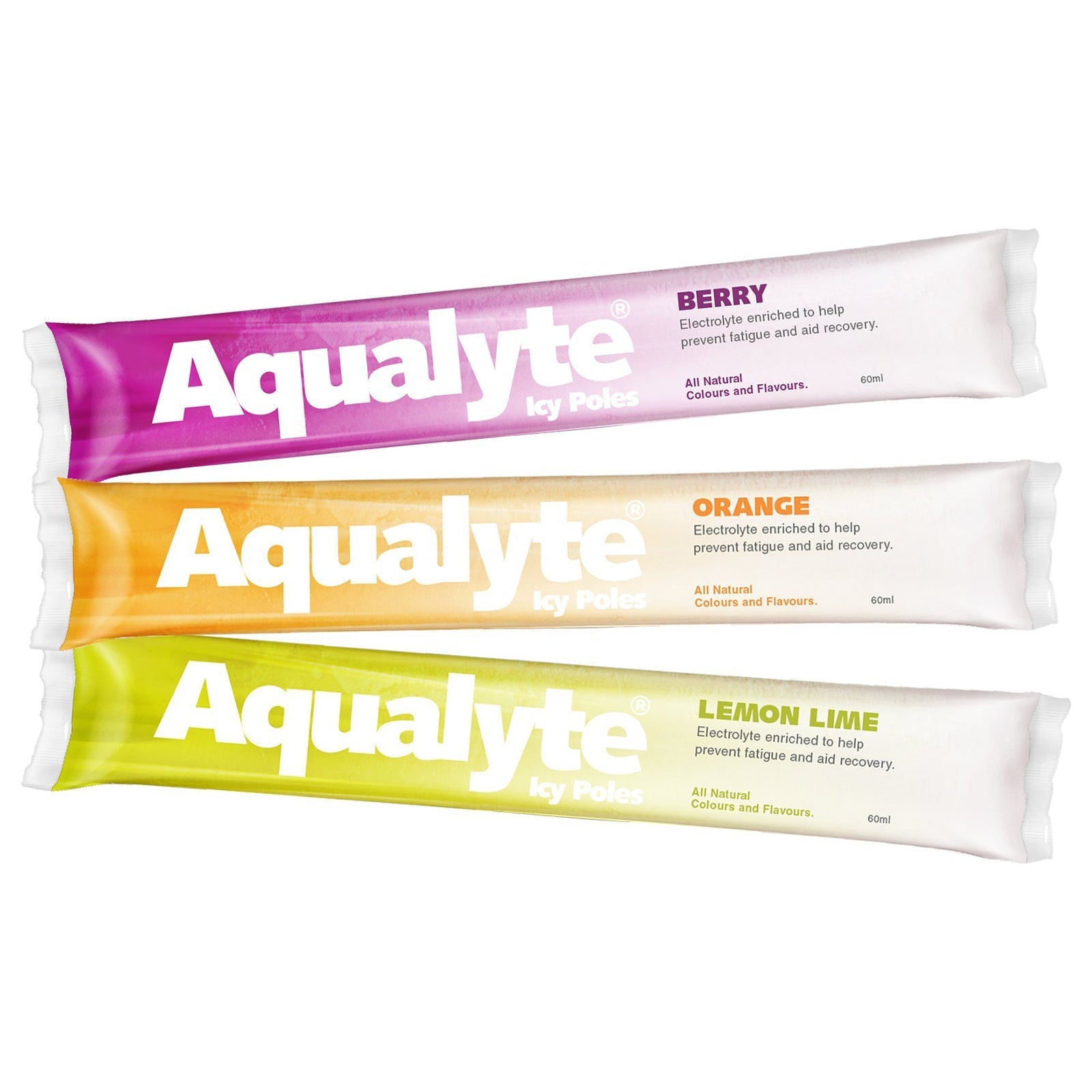Aqualyte Mixed Flavours Electrolyte Icy Pole - Box of 50 - SunSafe Australia