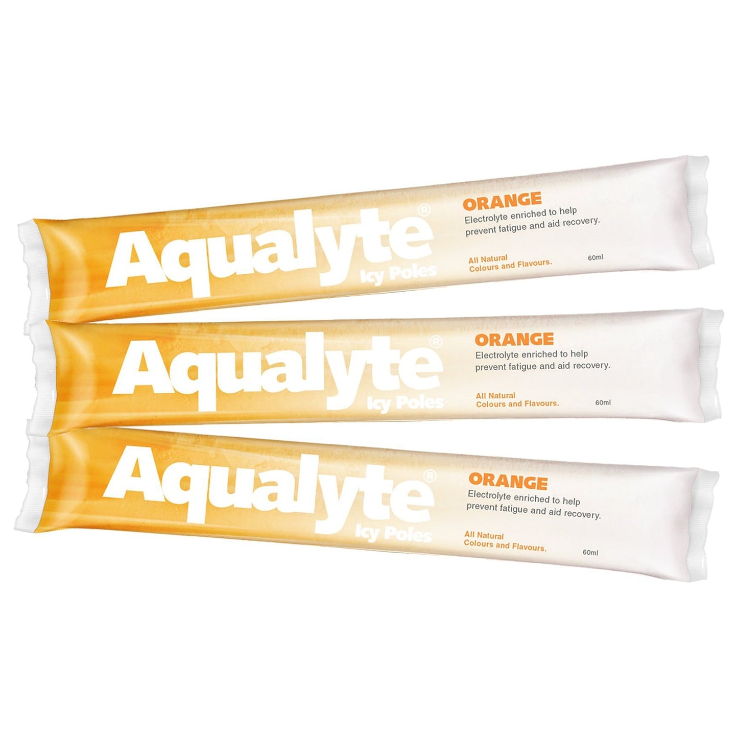 Aqualyte Orange Flavour Electrolyte Icy Pole - Box of 50 - SunSafe Australia