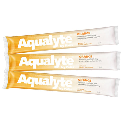 Aqualyte Orange Flavour Electrolyte Icy Pole - Box of 50 - SunSafe Australia