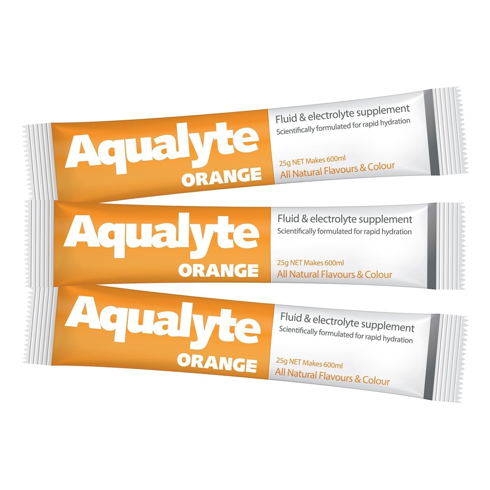 Aqualyte Orange Flavour Electrolyte Sachets - 25g (Box of 50) - SunSafe Australia
