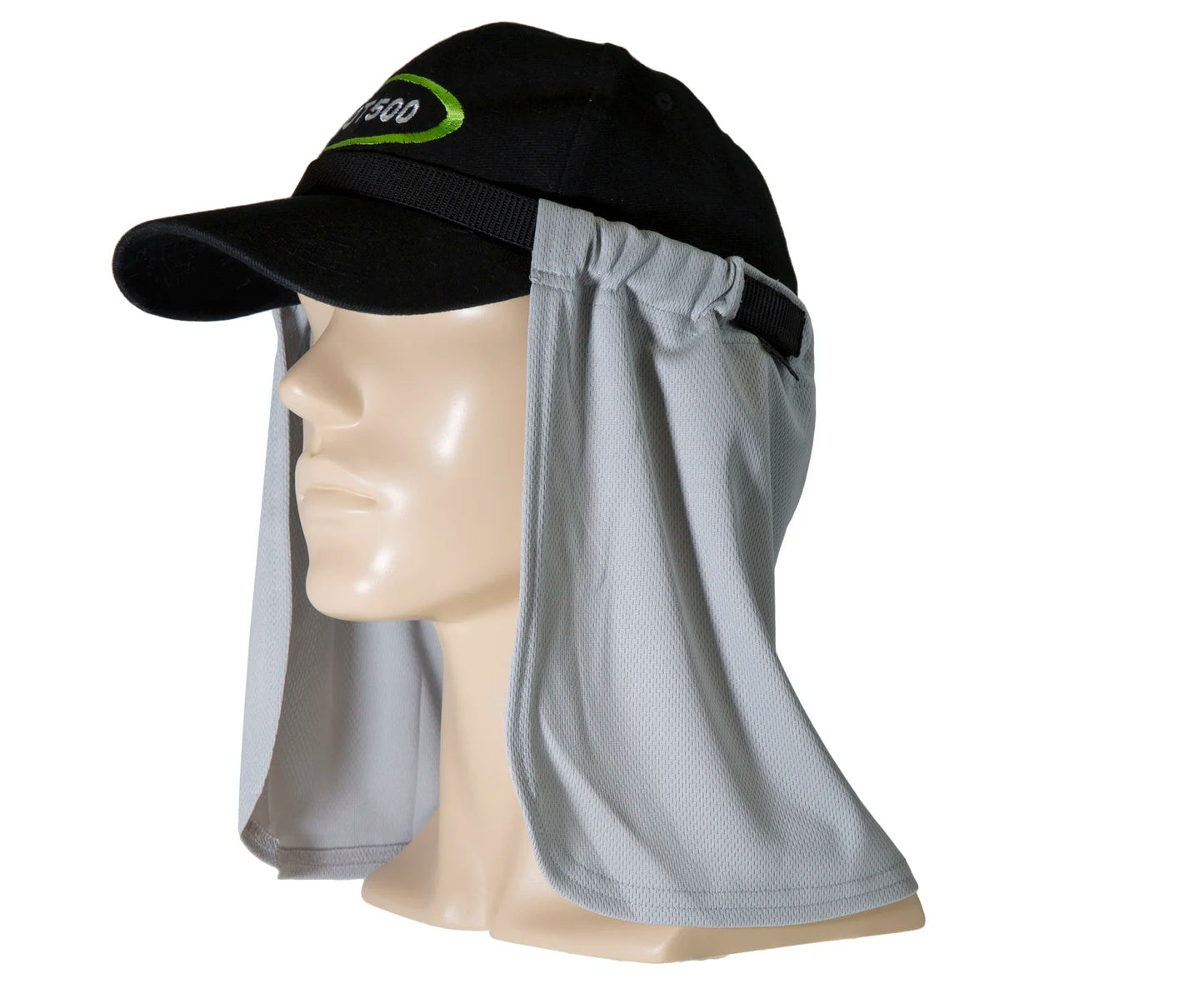UVeto Attach-A-Flap Hard Hat Flap in Navy 100% Cotton