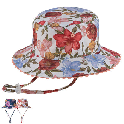 Baby Girls Millymook Tessa Bucket Hat - SunSafe Australia