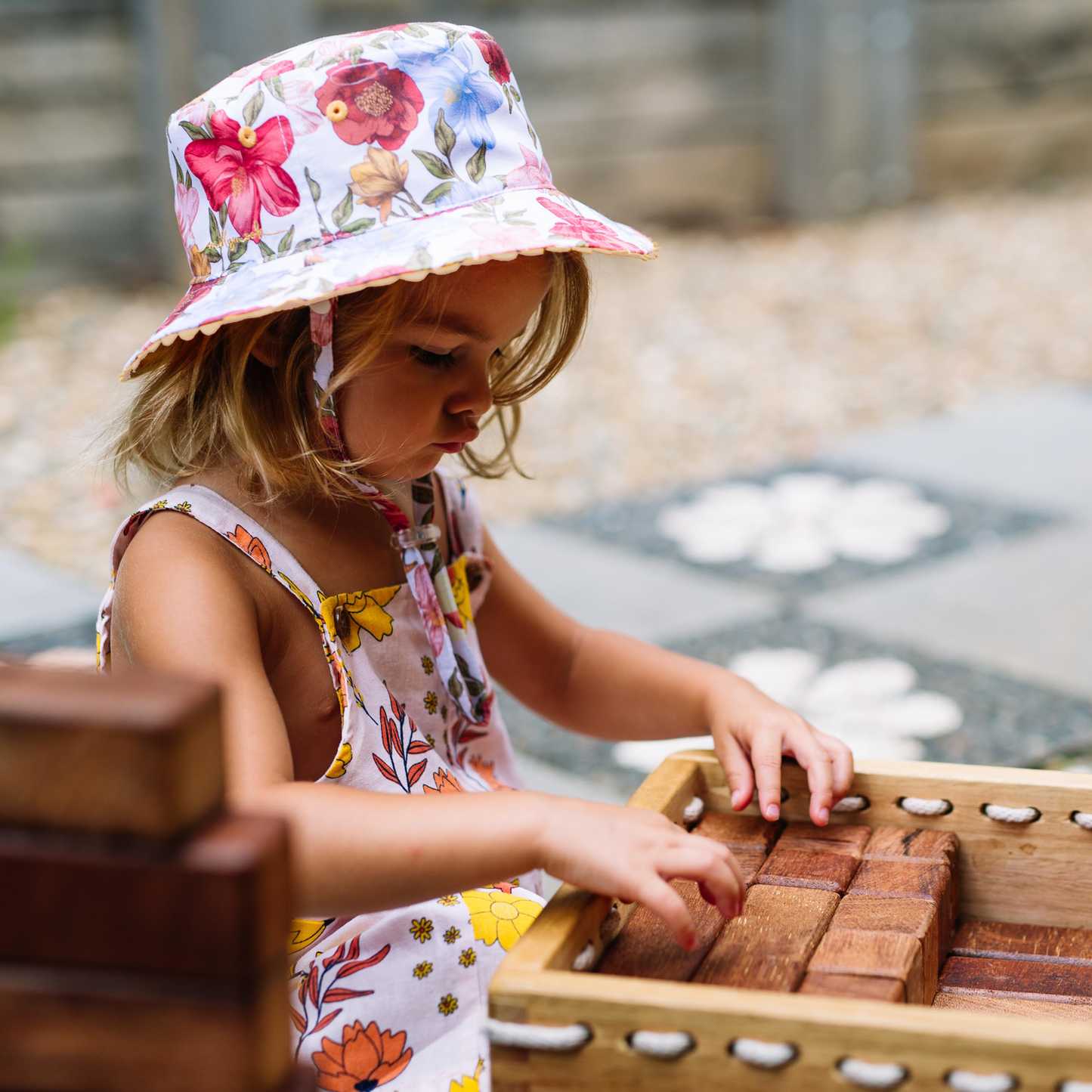 Baby Girls Millymook Tessa Bucket Hat - SunSafe Australia