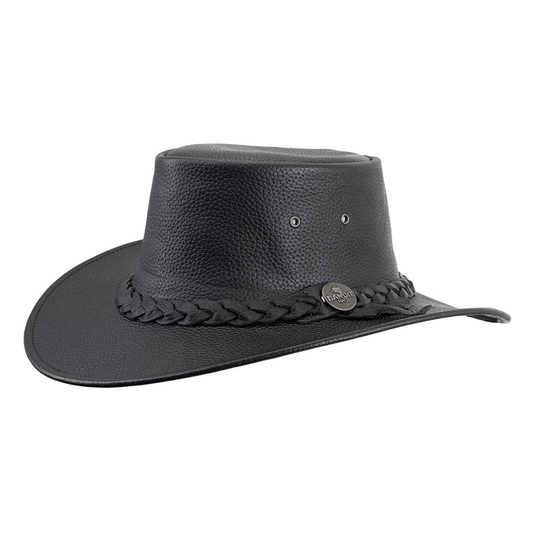Bandit Hats Outlaw Crushable Leather Hat - SunSafe Australia