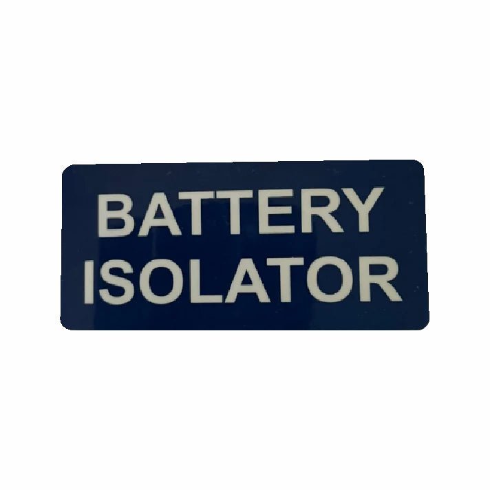 Battery Isolator Sticker (10 Pack) - SunSafe Australia