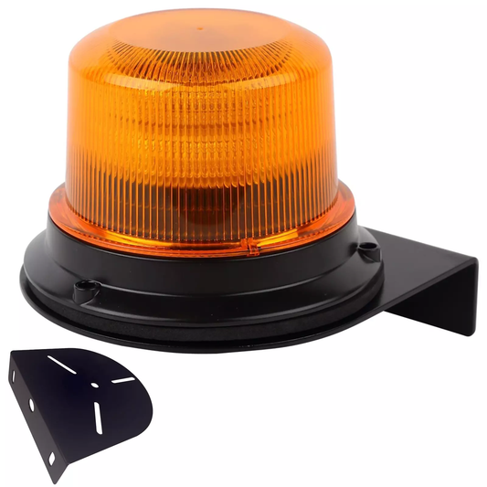 Universal mounting bracket for large LED beacons galvanised black