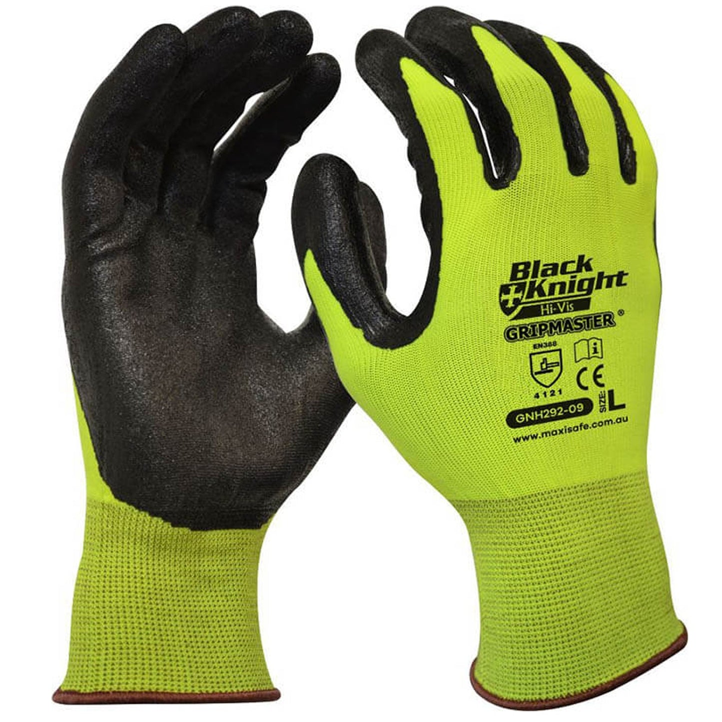 Black Knight Gripmaster Hi - Vis Glove GNH292 - SunSafe Australia