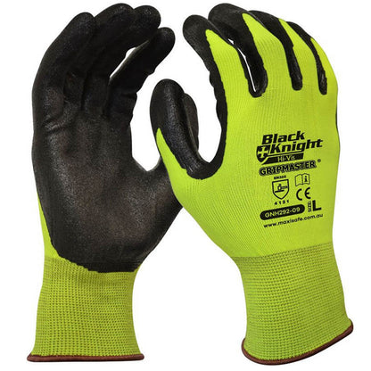 Black Knight Gripmaster Hi - Vis Glove GNH292 - SunSafe Australia