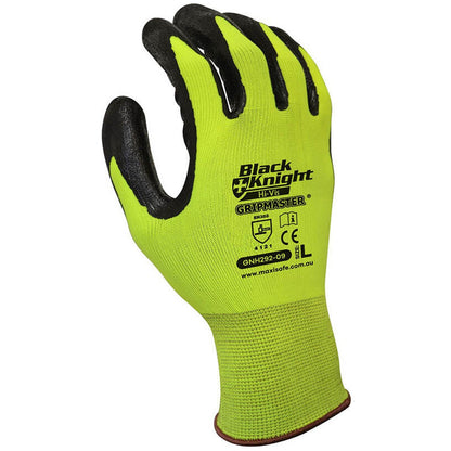 Black Knight Gripmaster Hi - Vis Glove GNH292 - SunSafe Australia